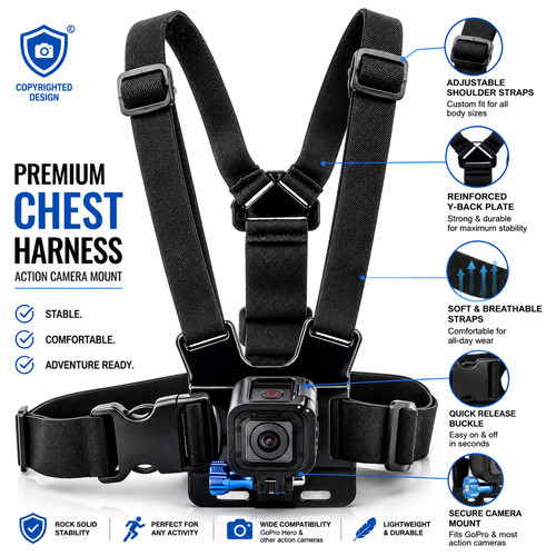 Chest strap for gopro - chest,