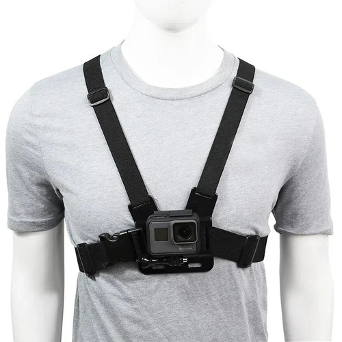 Chest strap mount harness for - chest,